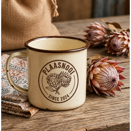 Enamel Camping Coffee Mug | Plaasnooi