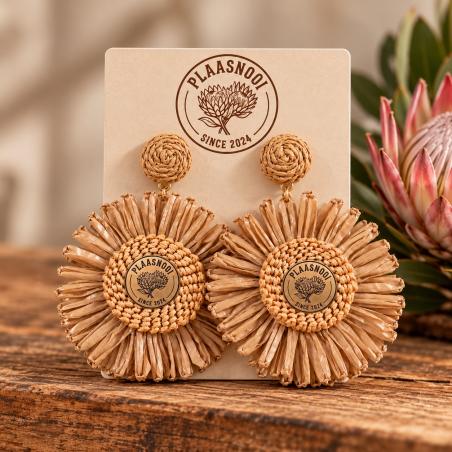 Plaasnooi Straw Earrings