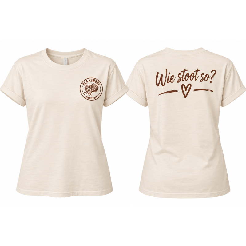 Plaasnooi “Wie Stoot So” T-shirt